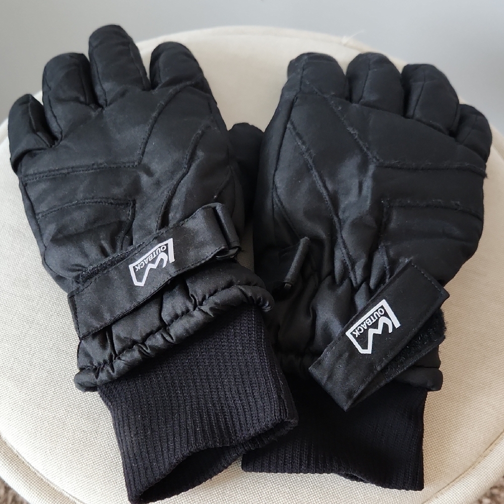 Outback Outdoor Winter Sport Gloves - Black, Excellent Condition